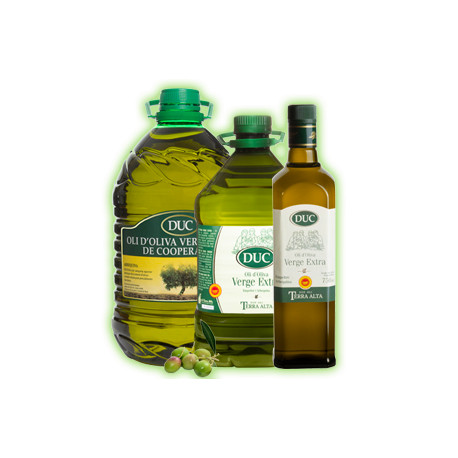 3 garrafas de 5 litros aceite Duc DOP Terra Alta 