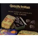 Caja metálica con 40 latas de hojas de chocolate, 40x30 gr - Chocolates Amatller