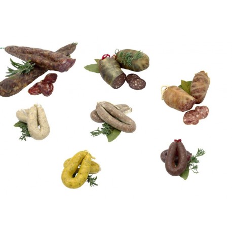 Lot: bull blanc, bull negre, llonganissa de pagès, 4 botifarres (1 blanca, 1 negre, 1 d'ou, 1 de perol ) - Costabona Lot: bull blanc, bull negre, llonganissa de pagès, 4 botifarres (1 blanca, 1 negre, 1 d'ou, 1 de perol ) - Costabona