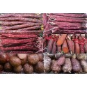 Lote de 2 fuets, 2 chorizos, 2 longanizas - Can Blanch